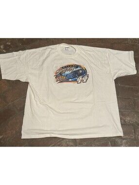 Vintage Clint Smith 44 Cat Daddy Dirt Late Model Racing T Shirt White 4XL